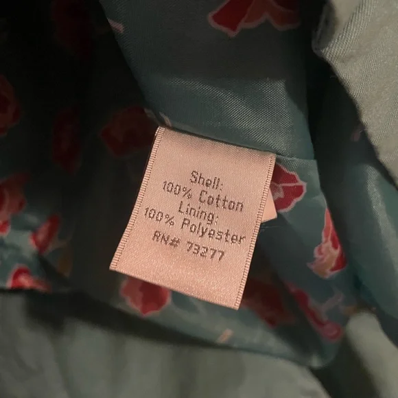 LC Lauren Conrad Teal Trench Coat with Floral Lining, Size 4 - Picture 8 of 9